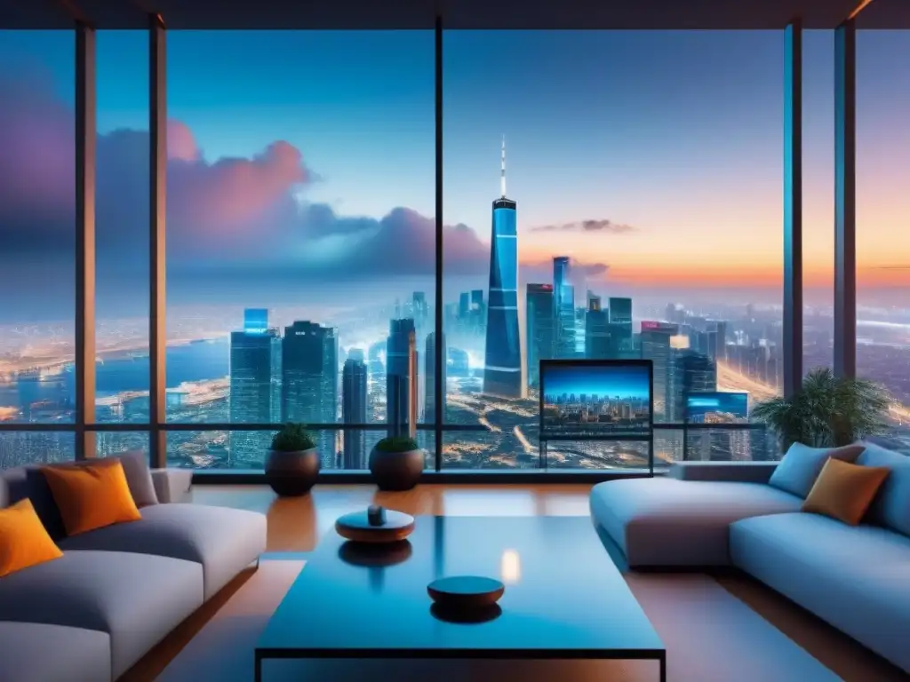 Escena vibrante del mercado inmobiliario internacional, maximizando ganancias con inversionistas y profesionales de bienes raíces en acción