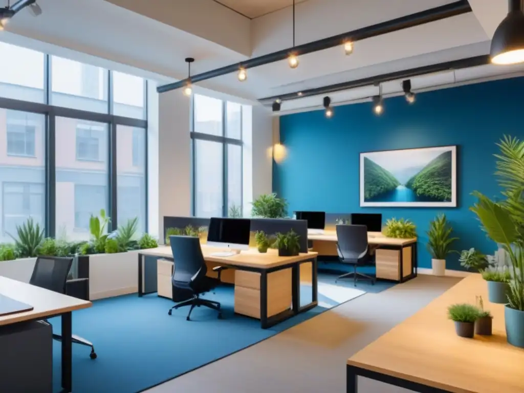 Espacio de coworking moderno y vibrante para inversionistas Un espacio de coworking moderno y acogedor con tendencias del mercado inmobiliario