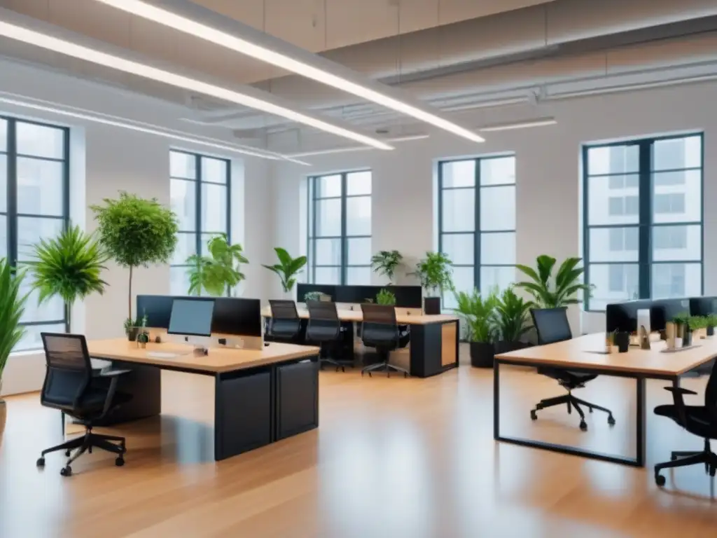 Espacio de coworking moderno y vibrante para la colaboración profesional Un espacio de coworking moderno y vibrante, ideal para invertir