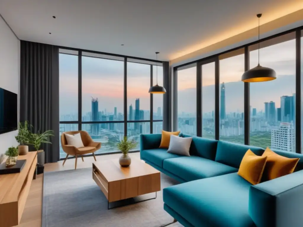 Espacio de coliving moderno en el corazón de una ciudad vibrante en Asia Un espacio de coliving moderno y acogedor en el corazón de una bulliciosa ciudad del sudeste asiático