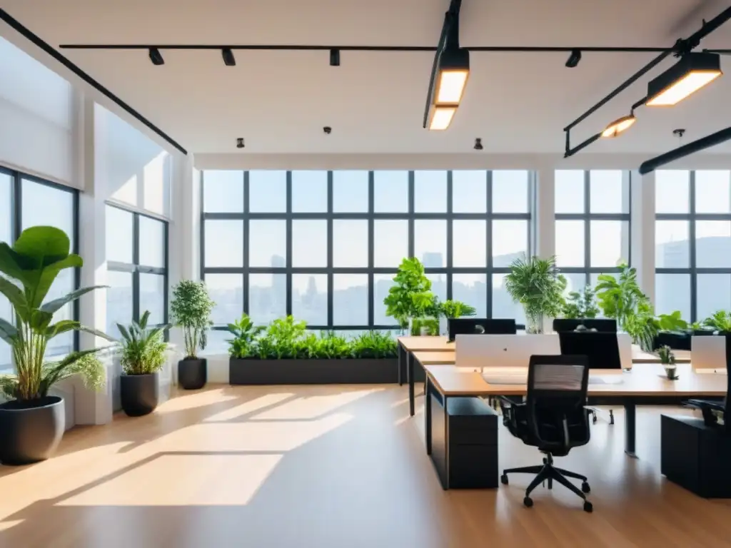 Espacio de coworking moderno y vibrante para profesionales creativos Espacios de coworking internacionales rentables: un ambiente moderno y vibrante con profesionales colaborando en un entorno inspirador