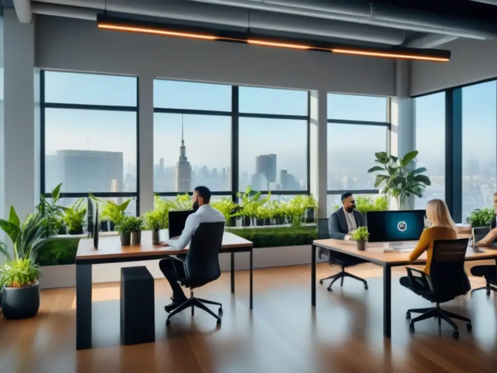 Espacio de coworking moderno y luminoso: ideal para emprendedores Invertir en espacios de coworking: Un lugar moderno y luminoso para el trabajo creativo y colaborativo