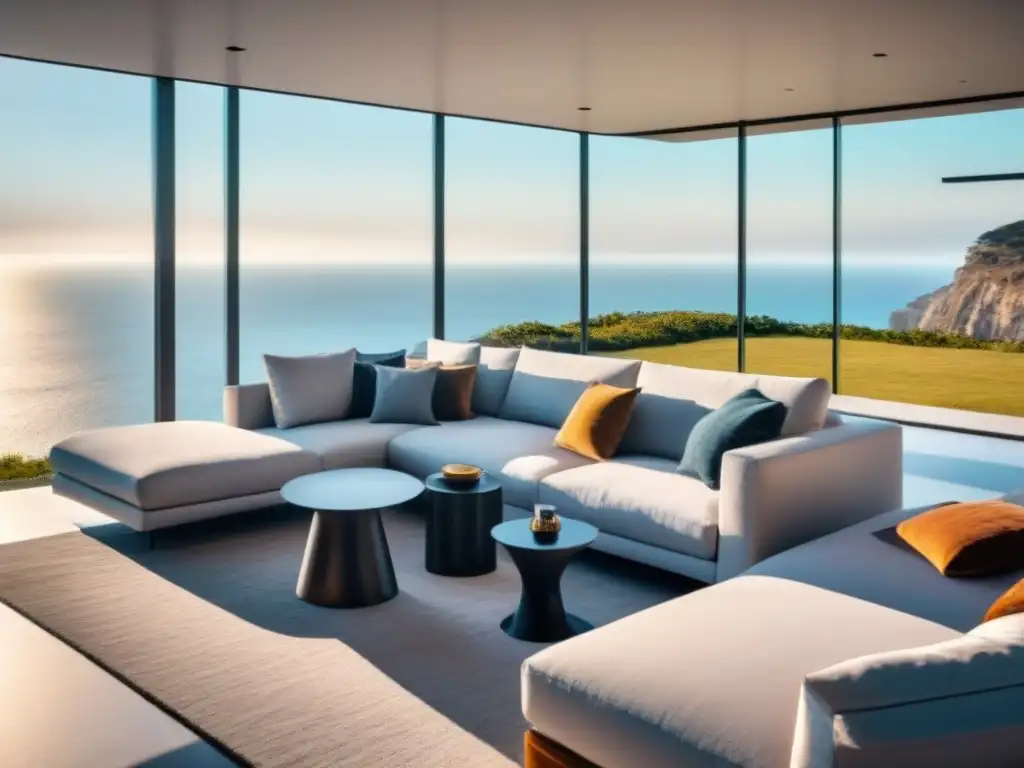 Residencia de lujo ultramoderna con vistas al mar Espectacular casa de lujo con vista al mar, diseño minimalista y materiales modernos