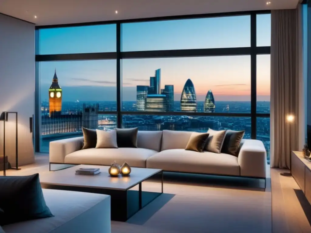 Lujoso penthouse en Londres con vistas panorámicas Espléndido penthouse en Londres con vista a la ciudad