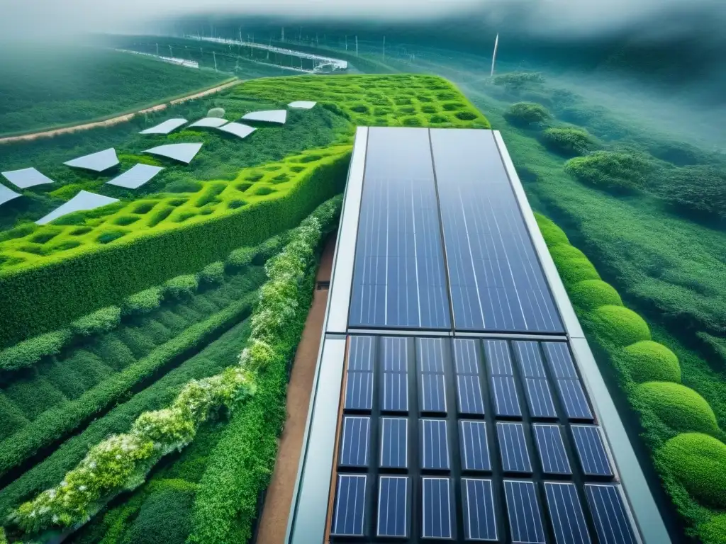 Rascacielos sostenible: diseño ecoamigable y naturaleza en 8k Espléndido rascacielos sostenible con verde y tecnología eco, en contraste con la ciudad