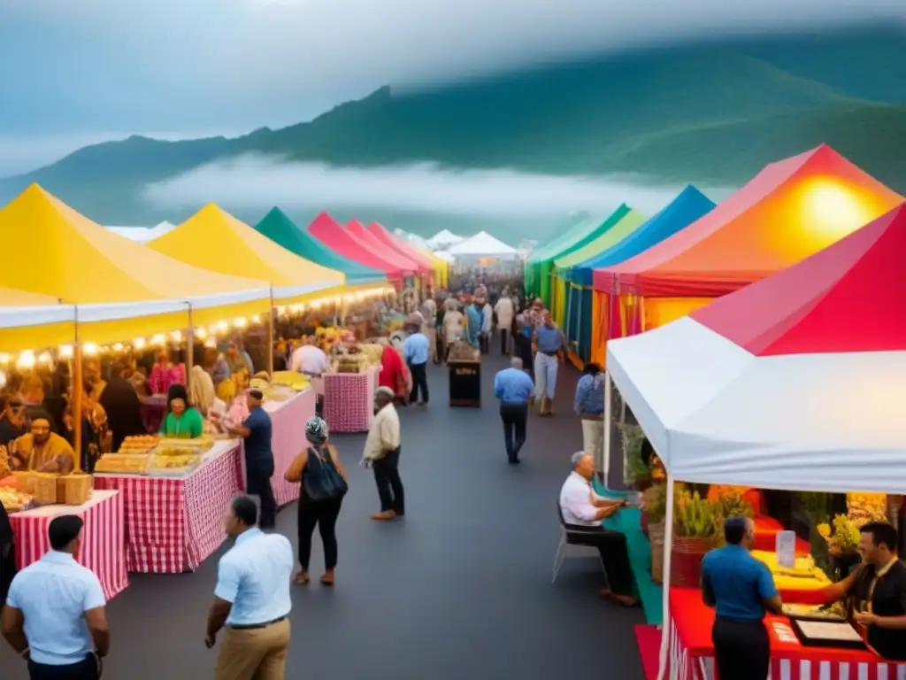 Evento local vibrante: promoción de alquileres vacacionales Eventos locales: promocionar propiedad vacacional en vibrante feria comunitaria llena de diversidad y energía