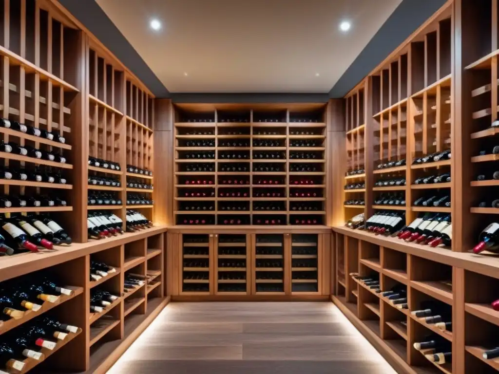 Exclusiva bodega de vinos de lujo: detalle ultradetallado Exclusiva bodega de vinos en mansión de lujo, ideal para inversión inmobiliaria