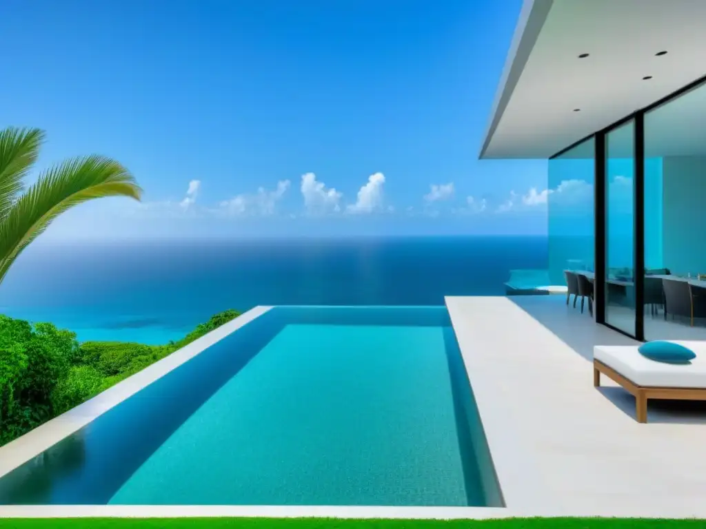 Propiedad vacacional de lujo con arquitectura moderna y piscina infinita Exclusiva propiedad vacacional con diseño moderno y elegante, ideal para alquileres vacacionales de lujo