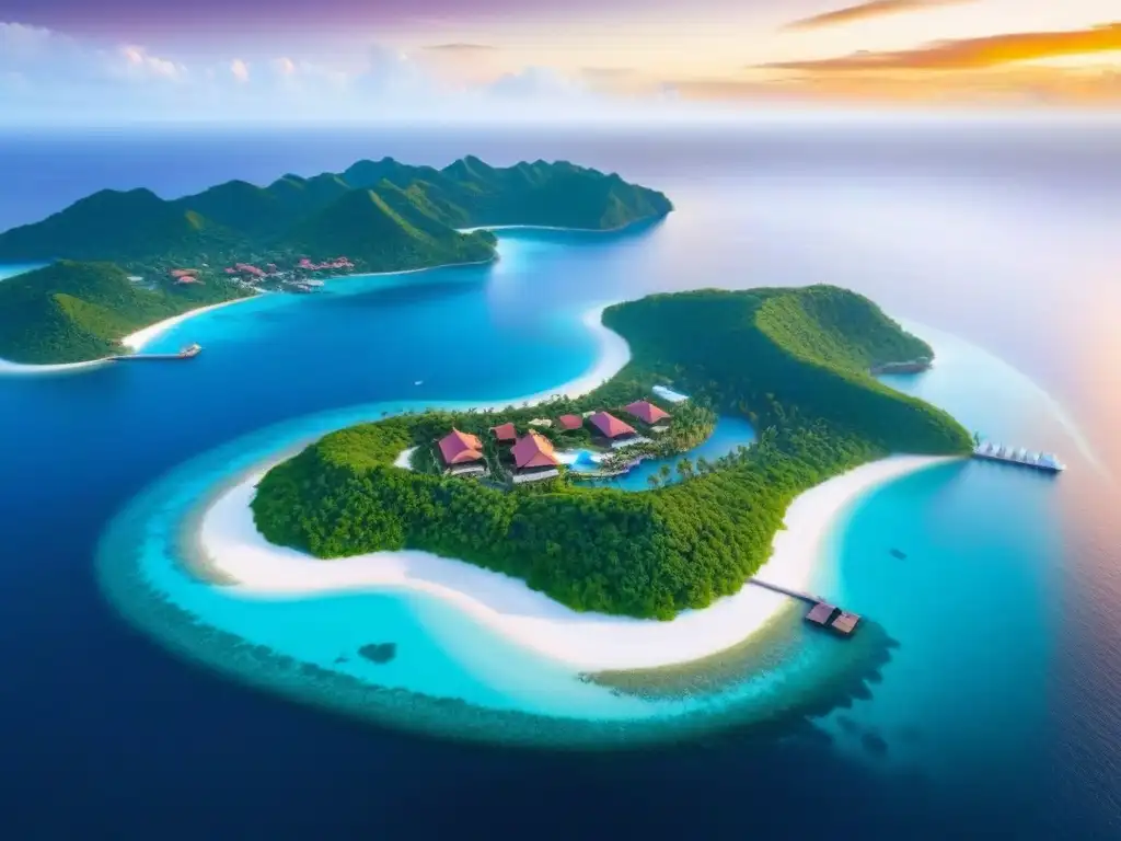 Paraíso privado: isla exclusiva con villas de lujo y marina privada Invierte en la exclusividad de una isla privada con villas de lujo y marina privada