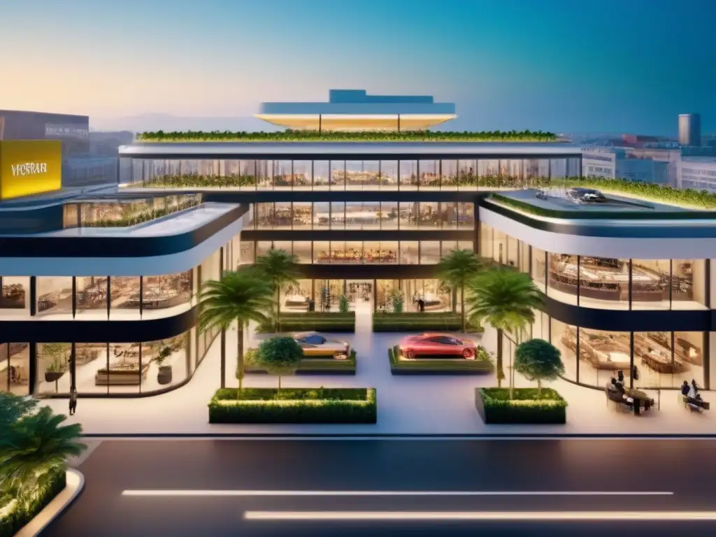 Centro comercial internacional de lujo: escena vibrante y moderna Exclusivo centro comercial internacional para inversores exitosos