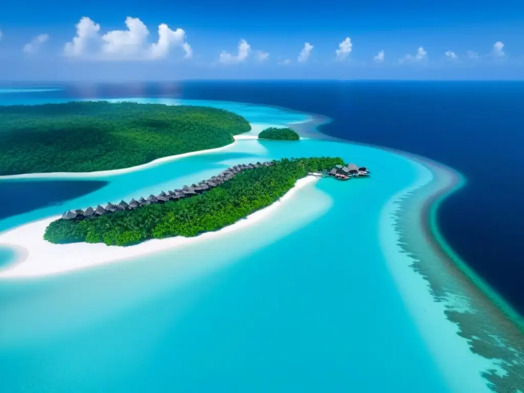 Paraíso exclusivo: lujosos bungalows sobre el agua Un exclusivo desarrollo de resorts de lujo en islas privadas, con bungalows sobre el agua y piscinas infinitas en aguas turquesas