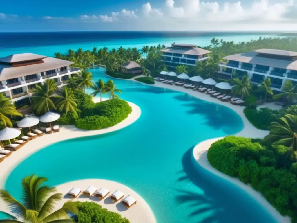 Resort de lujo en paraíso tropical: aguas turquesas y palmeras Un exclusivo paraíso tropical con inversión en tiempo compartido internacional