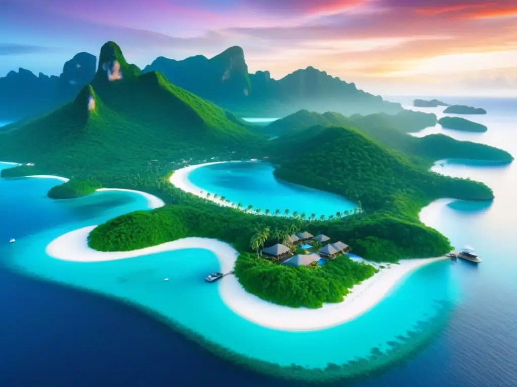 Paraíso exclusivo: lujo y opulencia en una isla privada Exclusivo resort en isla privada, lujo y valor en turismo de lujo en paraíso tropical