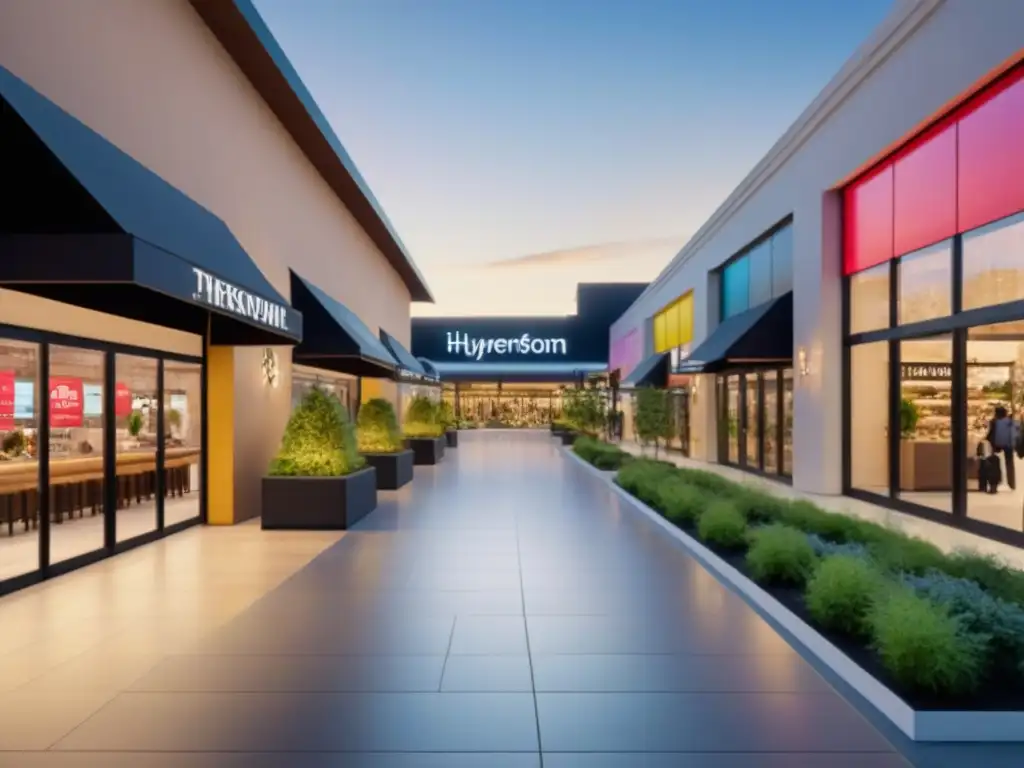Centro comercial renovado: lujo y modernidad en 8k Transformación exitosa de un centro comercial con mejoras rentables y ambiente de lujo y comunidad