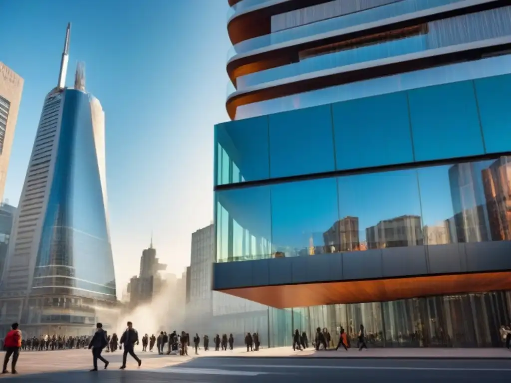 Rascacielos moderno en ciudad latinoamericana Fascinante rascacielos en ciudad latinoamericana, reflejando tácticas inversores inmobiliarios América Latina