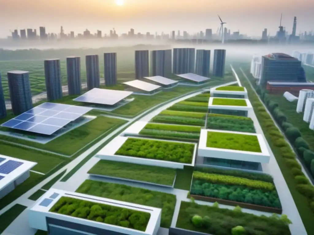 Desarrollo urbano sostenible: visión futurista Visión futurista de desarrollo urbano sostenible para inversionistas globales mercado inmobiliario
