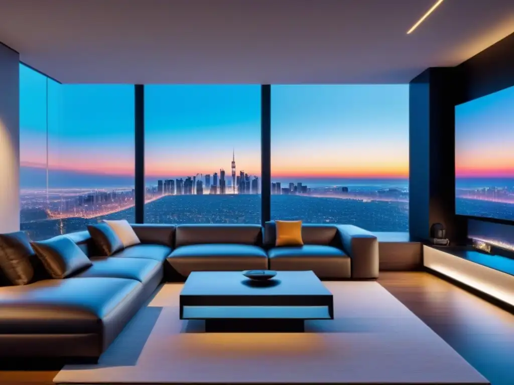 Smart home futurista: diseño moderno y tecnología avanzada Diseño futurista de smart home para inversionistas globales mercado inmobiliario
