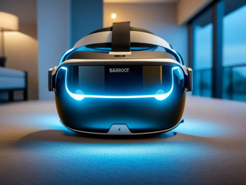 Inmersión Profesional: Realidad Virtual en Inspección Residencial Futurista visión de realidad virtual en inspección de propiedades