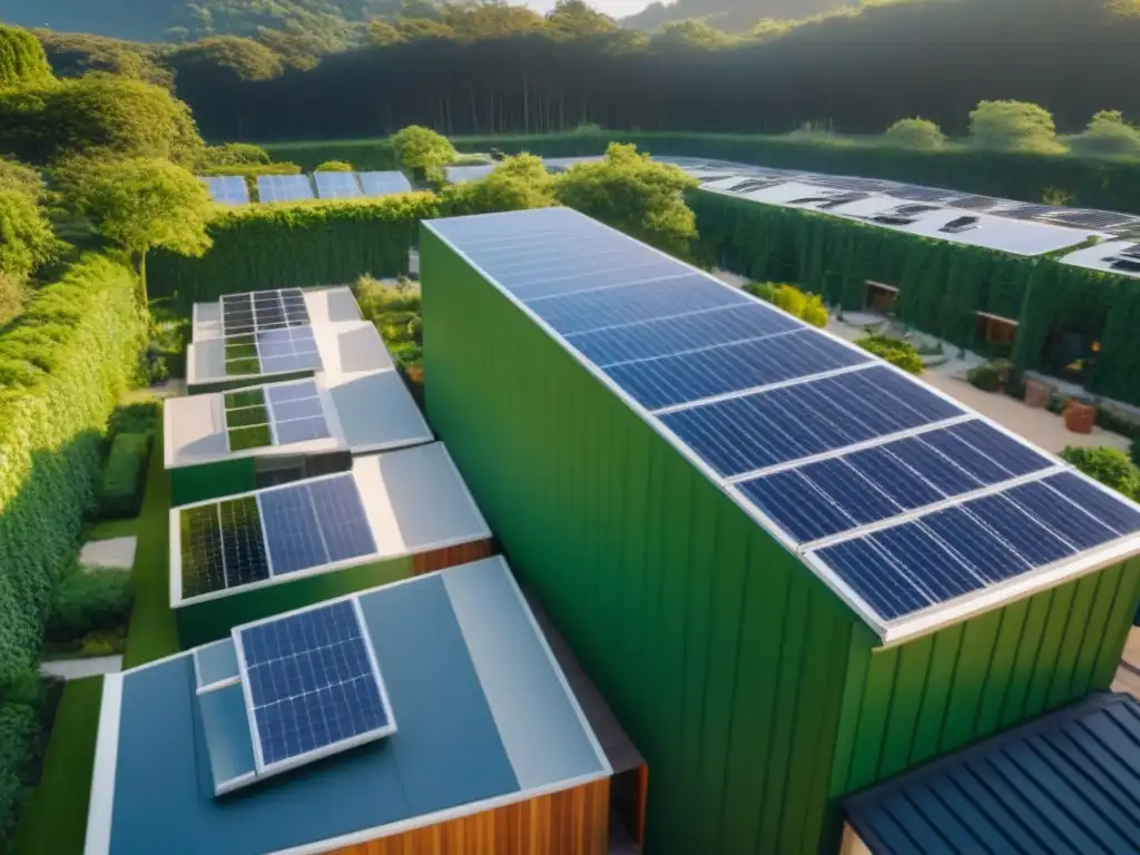 Comunidad ecológica: vida sostenible en armonía con la naturaleza Un futuro de vivienda impactado por COVID-19: Comunidad de convivencia armoniosa entre naturaleza y arquitectura moderna