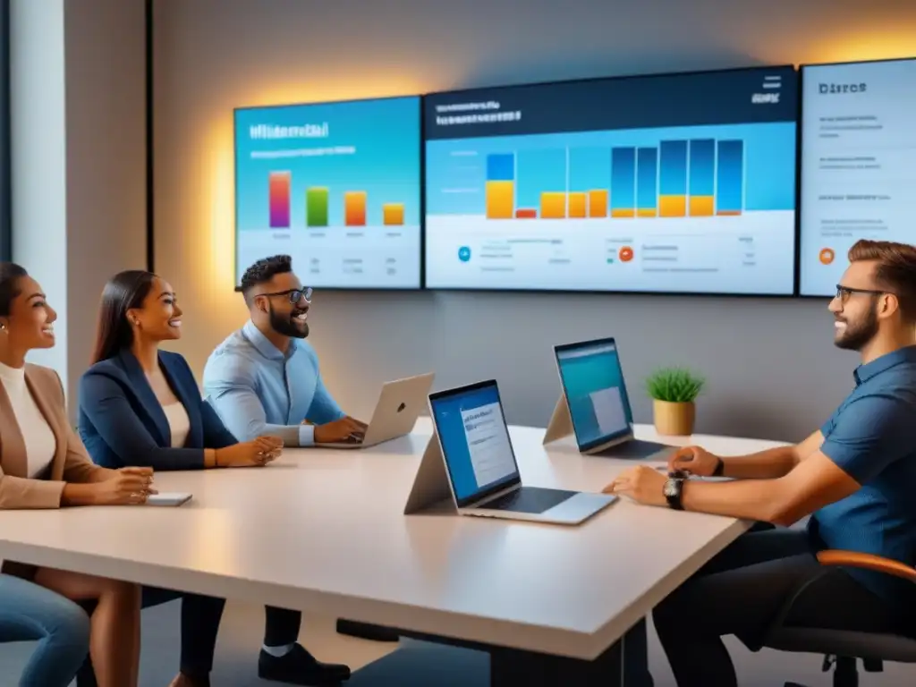 Inversión inmobiliaria colaborativa: millennials planificando el futuro Grupo de Millennials en coworking discutiendo inversión colectiva bienes raíces
