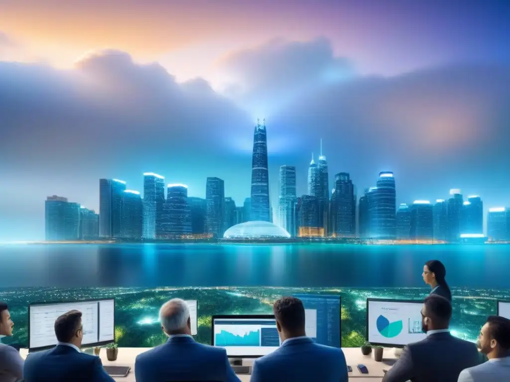 Inversionistas analizan tendencias bursátiles en ciudad futurista Un grupo diverso de inversores concentrados en analizar oportunidades de REITs en una ciudad futurista