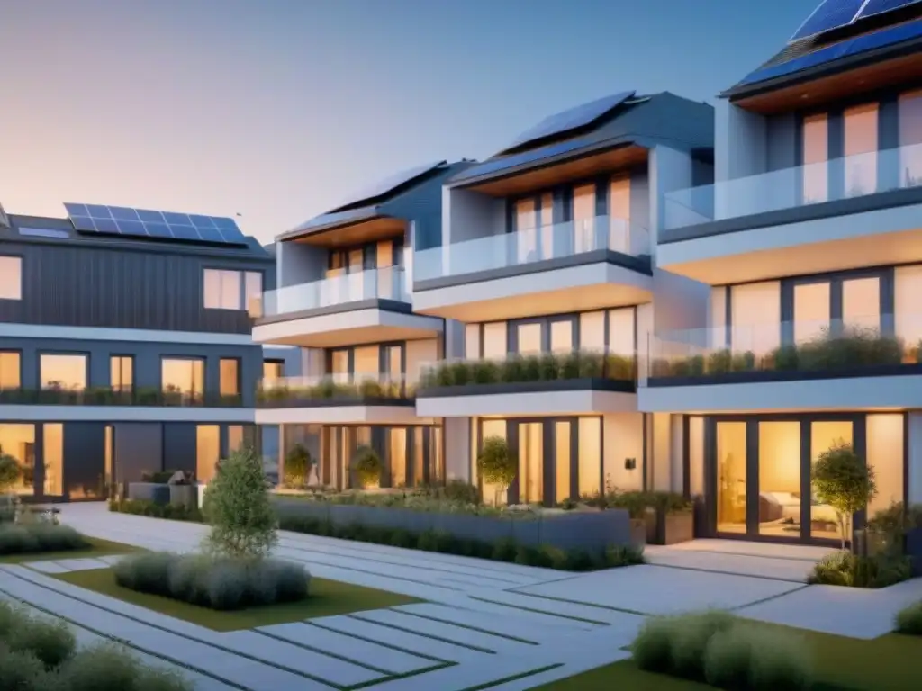Cohousing futurista: arquitectura innovadora y tecnología avanzada Un hogar futurista con tecnología avanzada y gestión de inversión inmobiliaria internacional