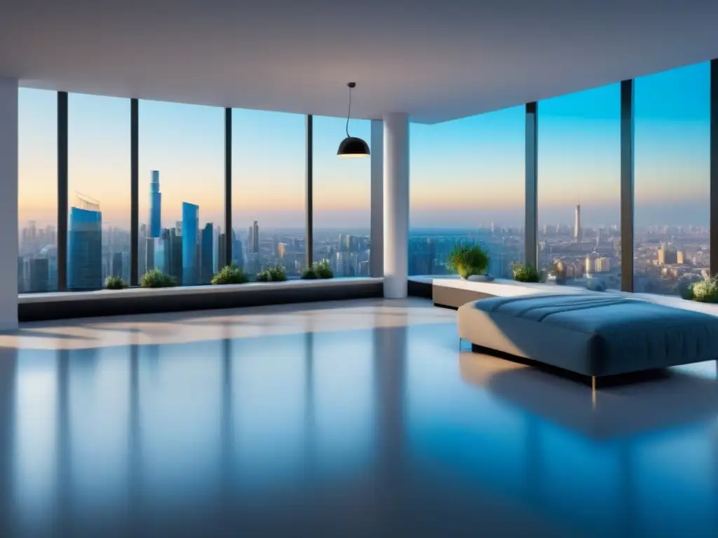 Smart apartment de lujo con tecnología innovadora y diseño moderno Un hogar futurista con tecnologías innovadoras en el mercado inmobiliario