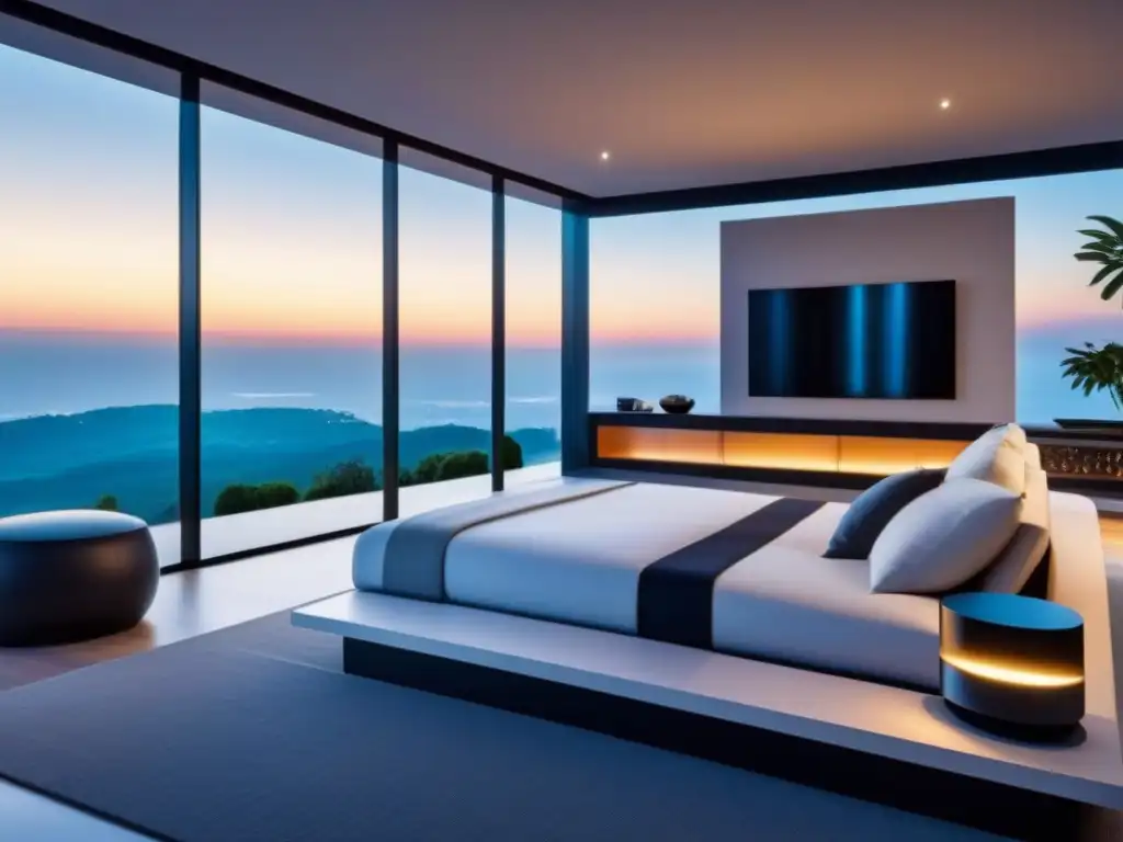 Smart home de lujo: tecnología avanzada y diseño moderno Un hogar inteligente futurista de alta tecnología en ciudades líderes propiedades alta tecnología