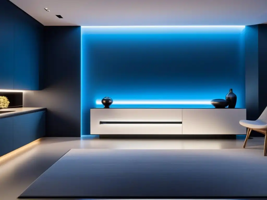 Proyecto de renovación: hogar inteligente futurista 8k Un hogar inteligente futurista con tecnologías emergentes en renovaciones inmobiliarias