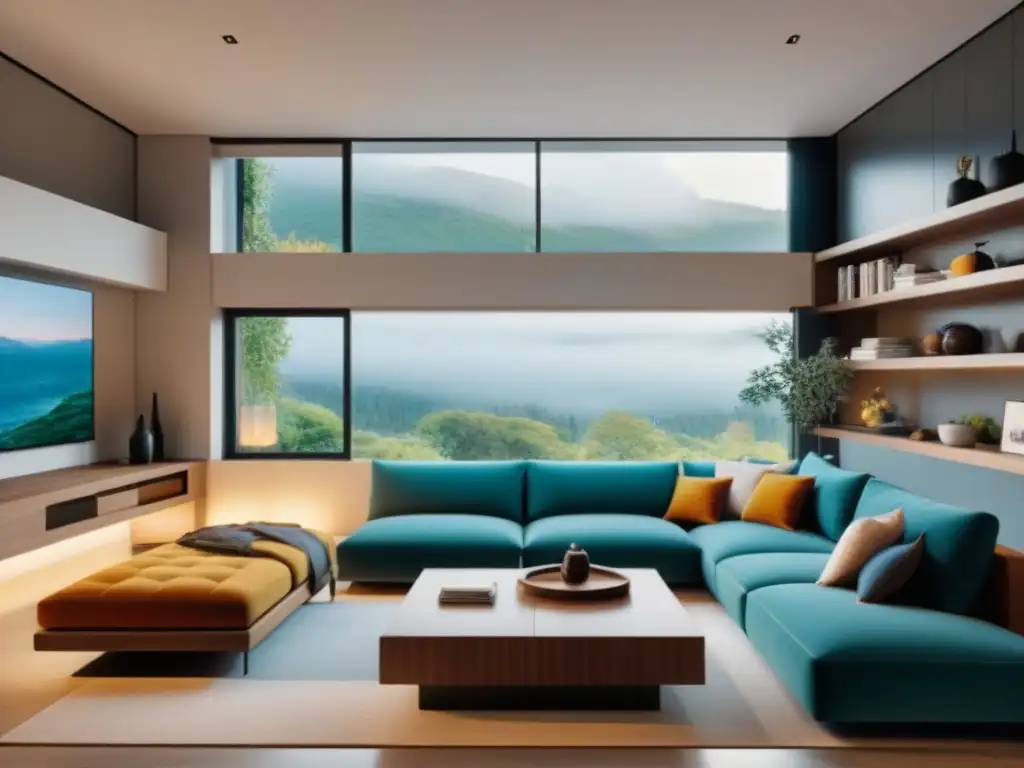 Interior adaptable: muebles versátiles para hogares modernos Un hogar moderno y versátil, adaptado para familias