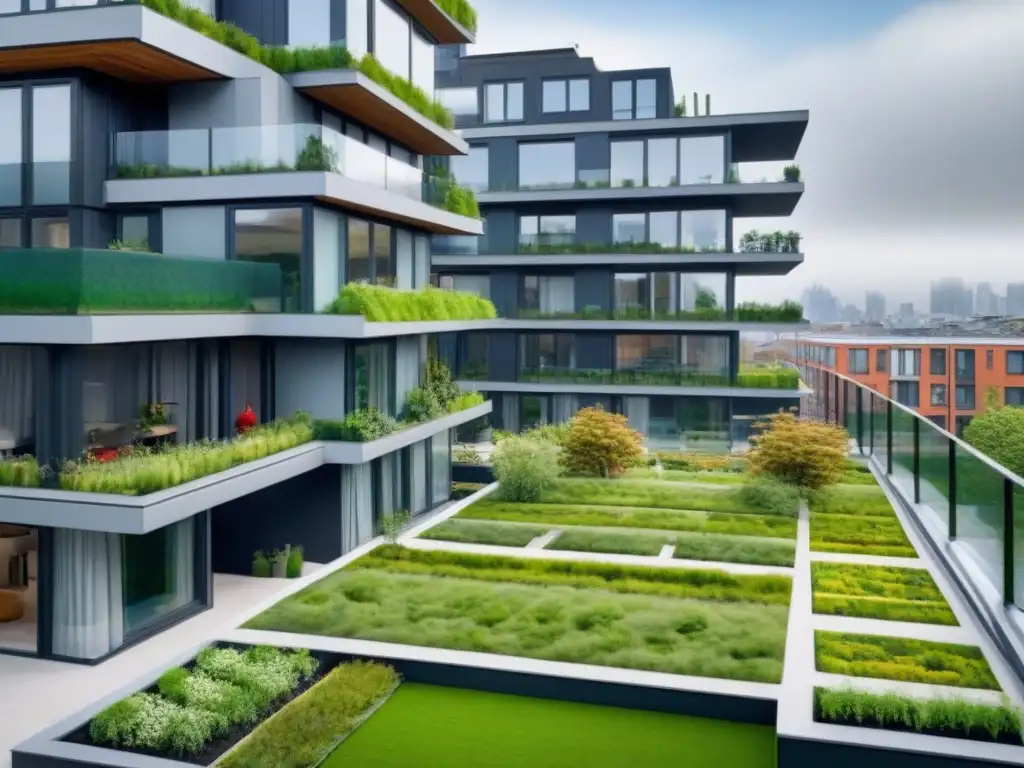 Edificio ecoamigable: hogar urbano perfecto para familias Un hogar perfecto para familias en grandes ciudades, con espacios verdes y mucha luz natural