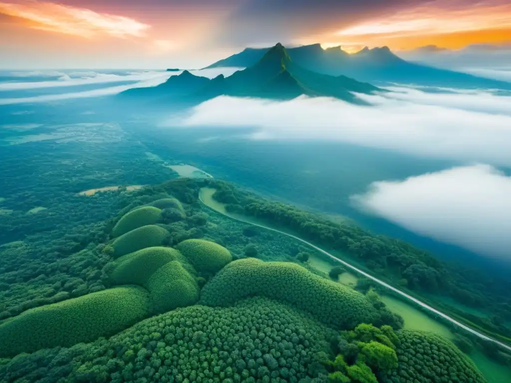 Oportunidades de inversión en tierras vírgenes: un paisaje verde expansivo Un horizonte de terrenos sin desarrollar en mercados emergentes, prometiendo oportunidades de inversión