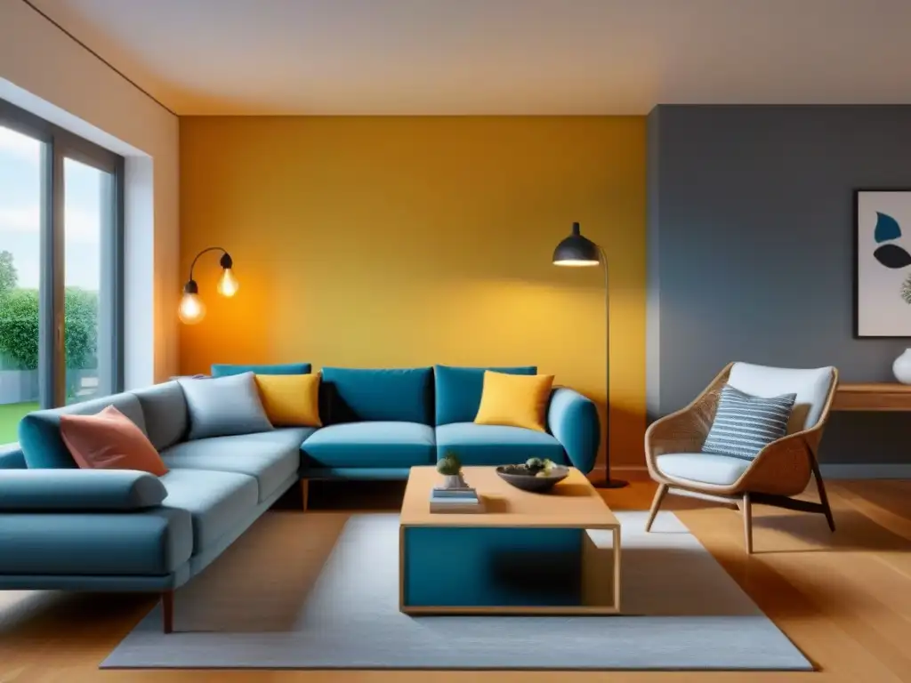 Transformación impactante de sala de estar: de desordenada a moderna Transformación impactante: Sala desordenada a moderna con técnica visual valor propiedad