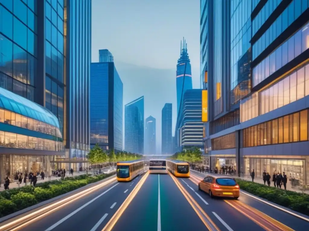 Metrópolis futurista: desarrollo urbano y prosperidad Impacto del desarrollo urbano en la infraestructura y la inversión inmobiliaria