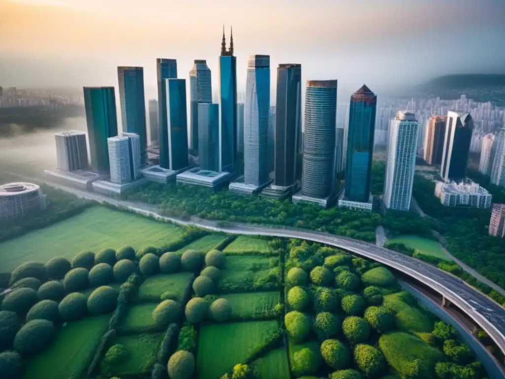Metrópolis vibrante: luces y sombras entre rascacielos y naturaleza Impacto de fluctuaciones cambiarias en la inversión inmobiliaria en una ciudad vibrante entre rascacielos y naturaleza exuberante