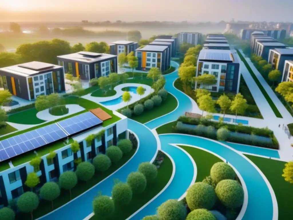 Desarrollo inmobiliario sostenible con espacios verdes y comunitarios Impacto social de desarrollos inmobiliarios integrados: Comunidad vibrante y arquitectura sostenible en entorno urbano armonioso