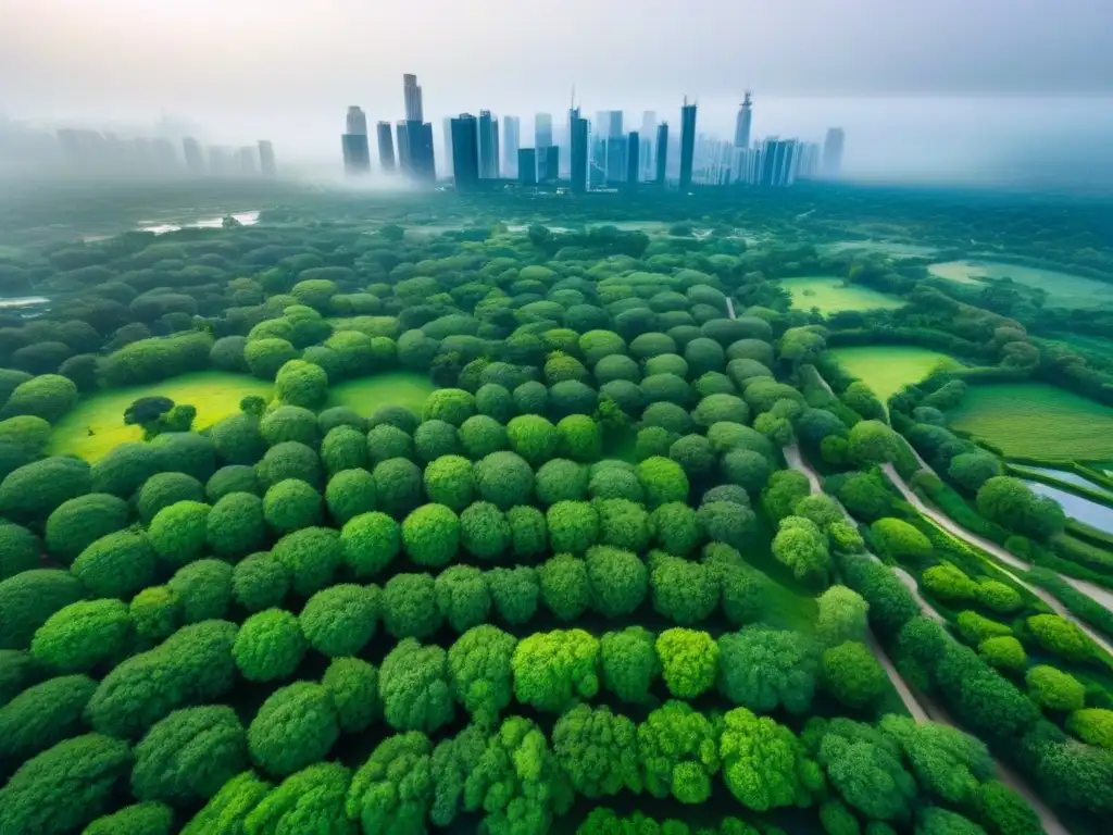 Armonía urbana: Parques verdes y edificios sostenibles en la ciudad Importancia áreas verdes en el desarrollo urbano: Integración armoniosa de naturaleza y arquitectura en la ciudad