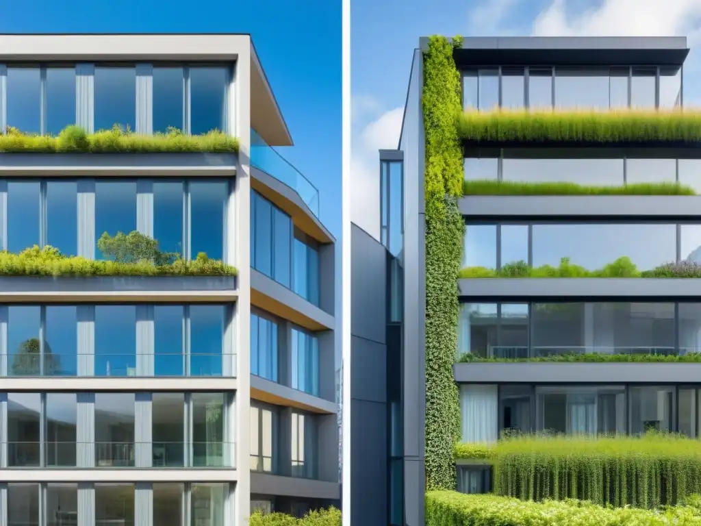 Transformación sostenible: antes y después de certificaciones LEED y BREEAM Transformación impresionante: edificio sostenible antes y después de obtener certificación LEED y BREEAM inmobiliario