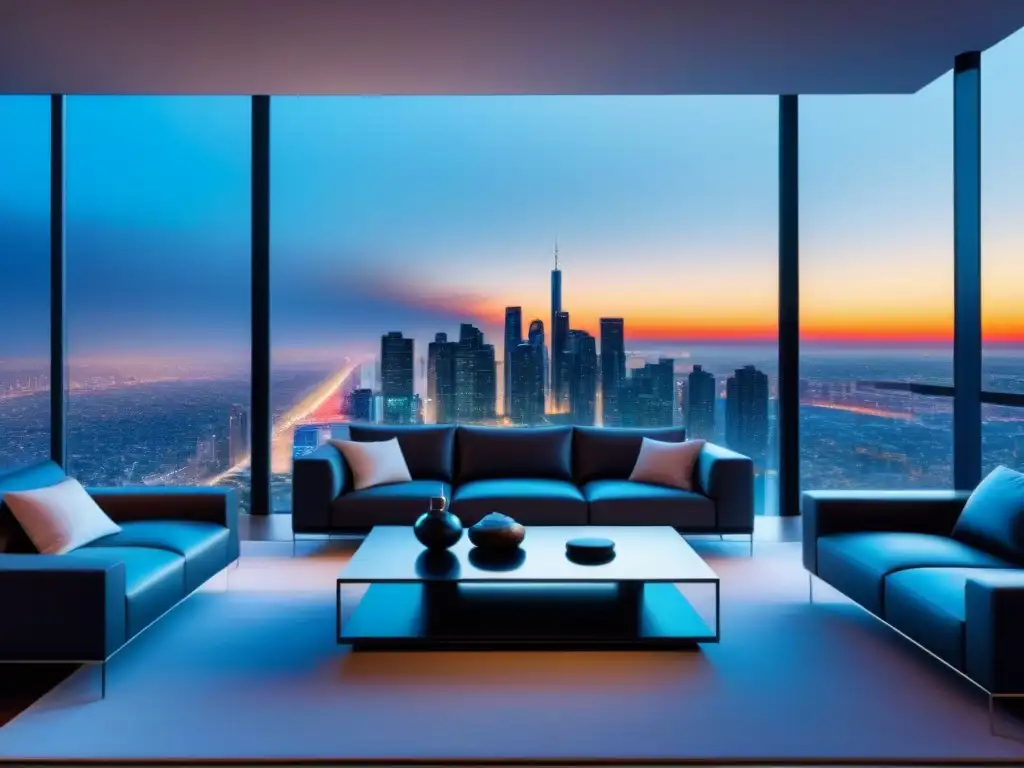 Smart home de lujo: IoT integrado en cada detalle Impresionante hogar inteligente futurista con IoT integrado, impacto IoT en bienes raíces a nivel global