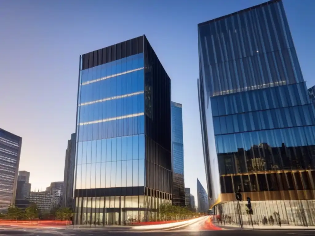 Edificios modernos de REA Group y News Corp en la ciudad Impresionante adquisición REA Group News Corp en moderna arquitectura urbana