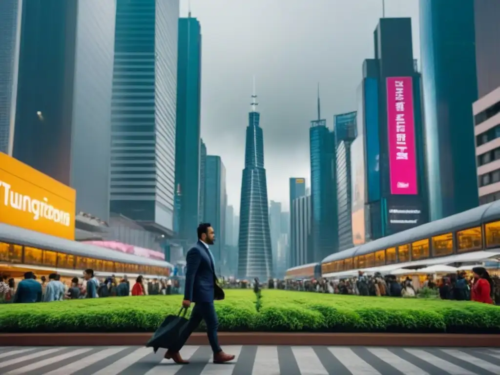 Skyline futurista de América Latina: innovación urbana en 8k Impresionante panorama urbano en América Latina con tendencias inmobiliarias futuras