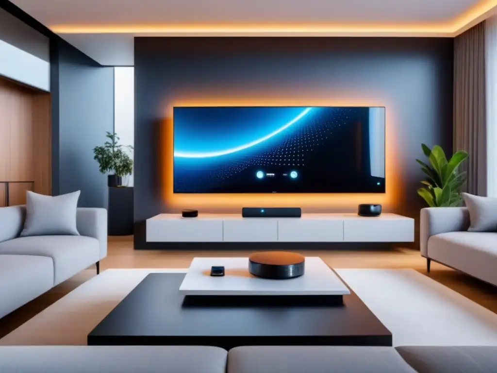 Sistema de seguridad futurista en hogar de lujo Impresionante sistema de seguridad cibernética en inversiones inmobiliarias en un hogar inteligente futurista y lujoso