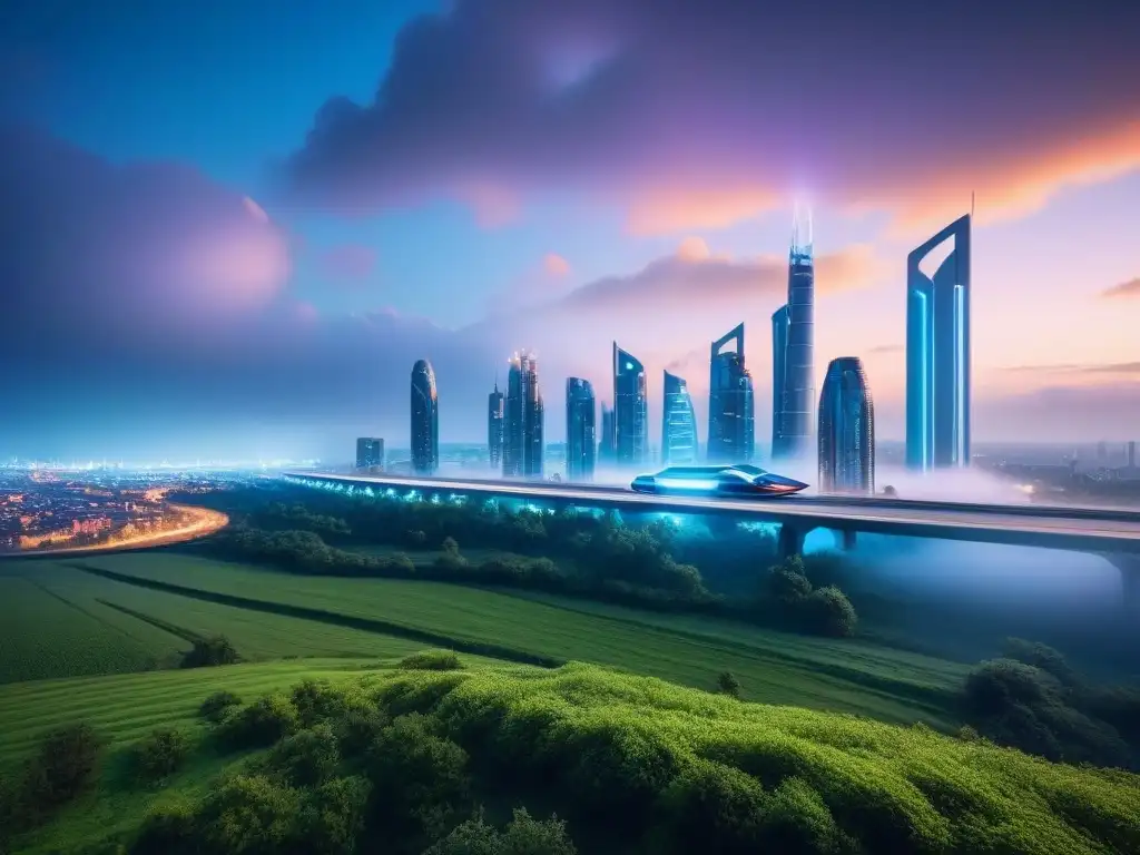 Horizonte futurista en Europa del Este: arquitectura innovadora al detalle Impresionante skyline futurista en Europa Este con desarrollos inmobiliarios innovadores