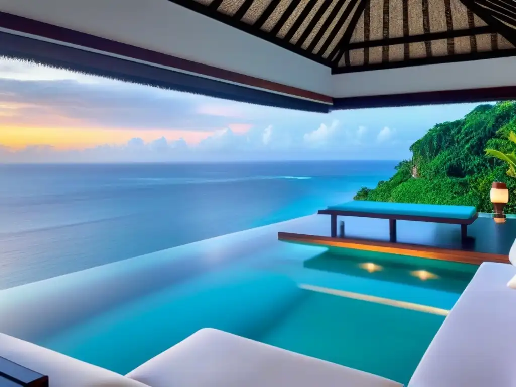 Villa de lujo frente a la playa en Bali: paraíso exclusivo Impresionante villa frente a la playa en Bali con piscina infinita privada y vista al mar turquesa