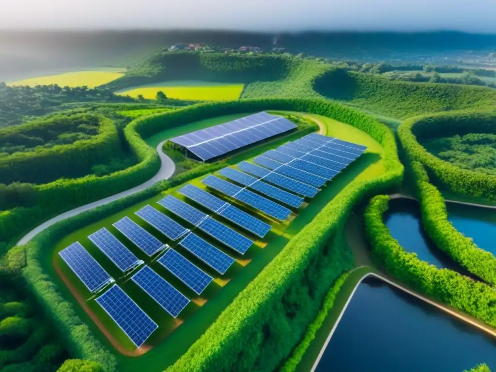 Incentivos fiscales para desarrollo propiedades sostenibles: Comunidad ecoamigable con paneles solares, áreas verdes y ciclo vías