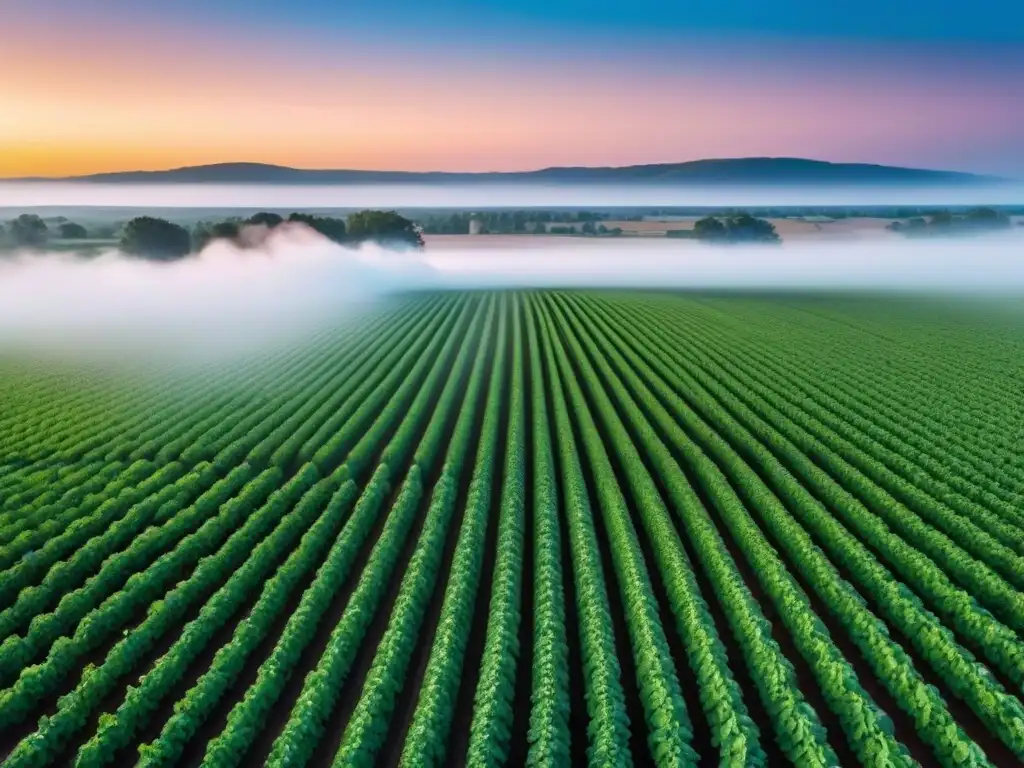 Granja inteligente del futuro: tecnología y naturaleza en armonía Increíble granja inteligente futurista en América del Norte, tecnología agrícola avanzada