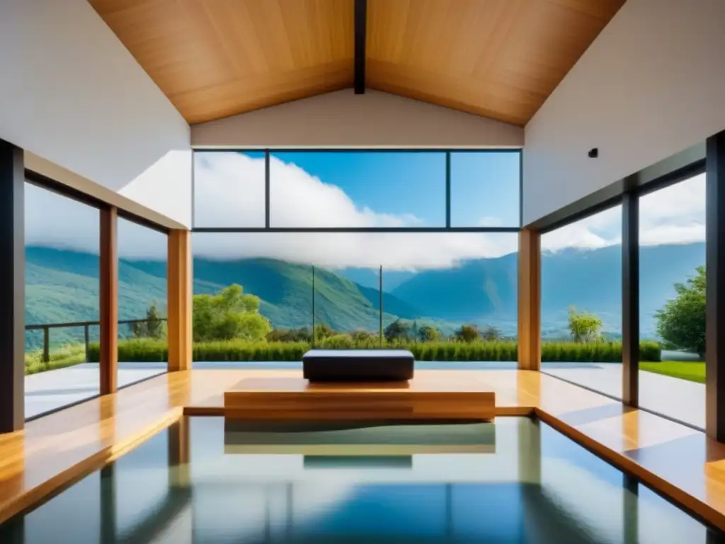 Capilla privada integrada en una mansión moderna de lujo Inmuebles con capillas privadas: Mansión moderna de lujo con capilla integrada, elegante interior minimalista y vistas serenas