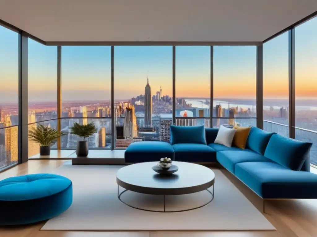 Penthouse de lujo con vista panorámica en ciudad vibrante Invertir en inmuebles internacionales: Lujoso ático moderno con ventanales panorámicos y diseño elegante en una ciudad vibrante