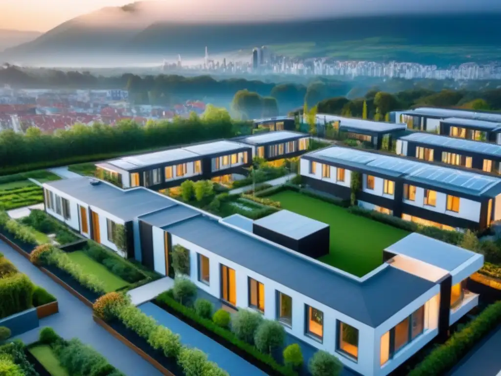 Complejo de viviendas colaborativas: arquitectura innovadora en la ciudad Un innovador complejo de cohousing en la ciudad, tendencia en inmobiliario