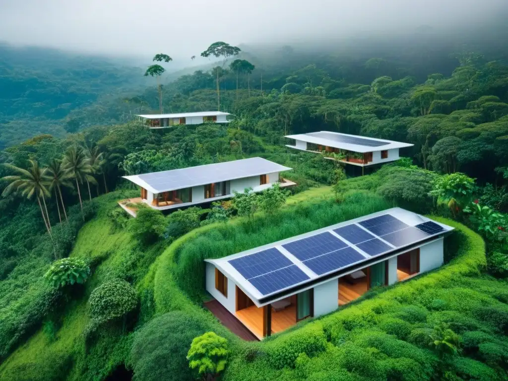 Complejo ecoamigable en la selva tropical Innovador complejo ecoamigable en la selva tropical fusiona arquitectura moderna con la naturaleza